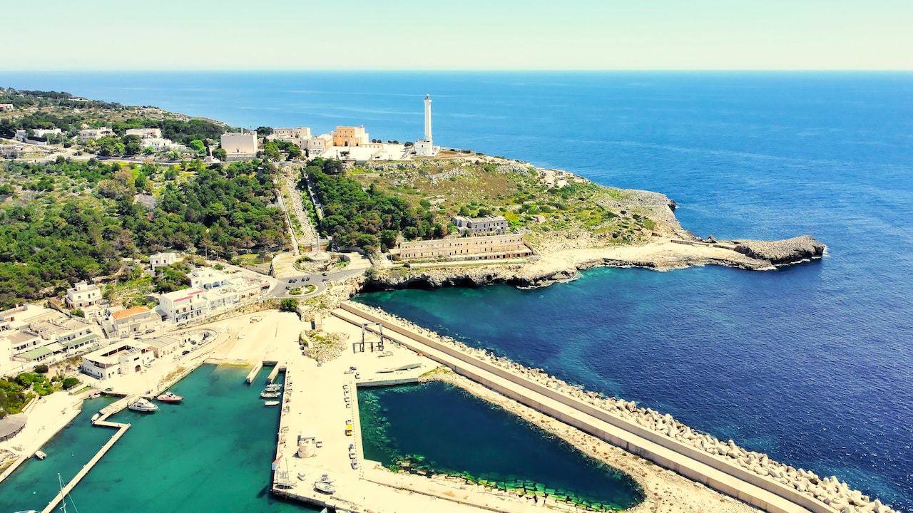 Santa Maria di Leuca seen from the sea