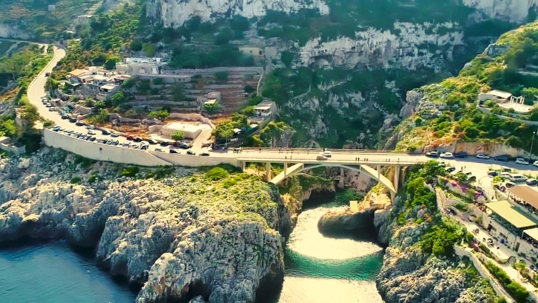 The coastal landscape of Ciolo in Salento